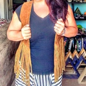 San Francisco Leather Fringe vest